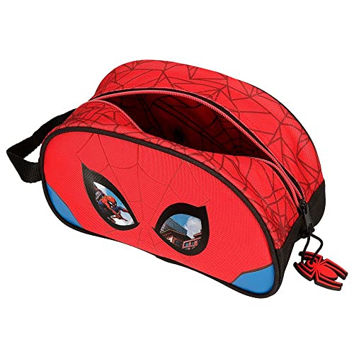 Marvel Spiderman Protector Neceser Adaptable Rojo 24x14x10 cms Poliéster